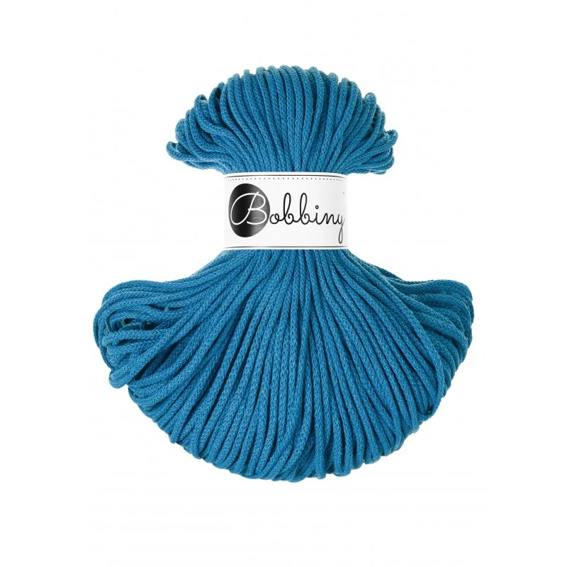 Bobbiny Flechtkordel, 3 mm, Dopamine blue