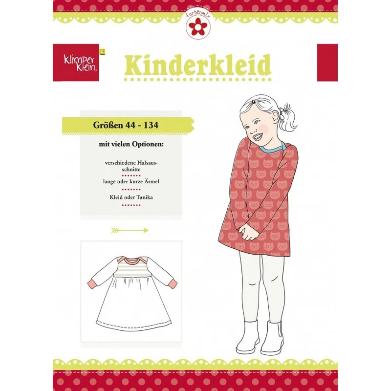 Farbenmix - Kinderkleid Klimperklein