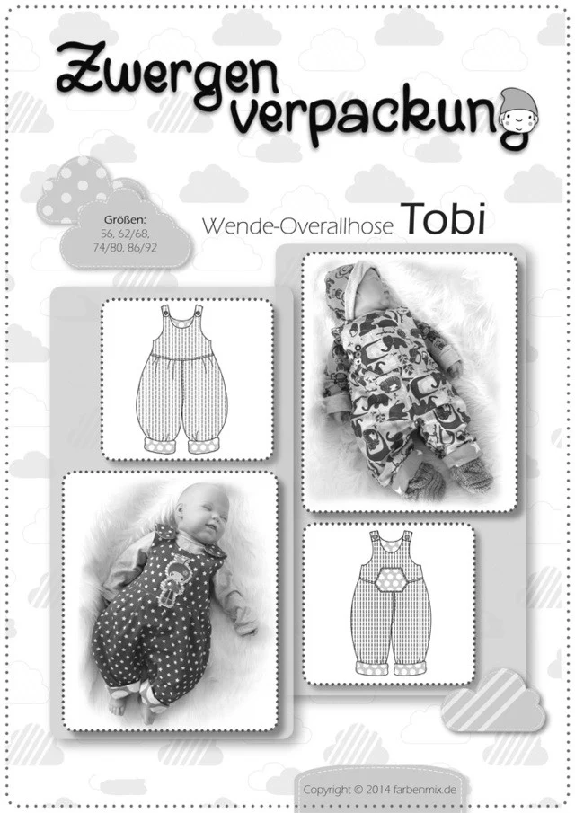 Farbenmix - Zwergenverpackung Tobi Overallhose