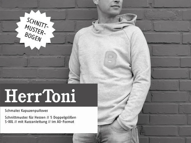 Schnittreif - HerrTONI - Kapuzensweater für Herren