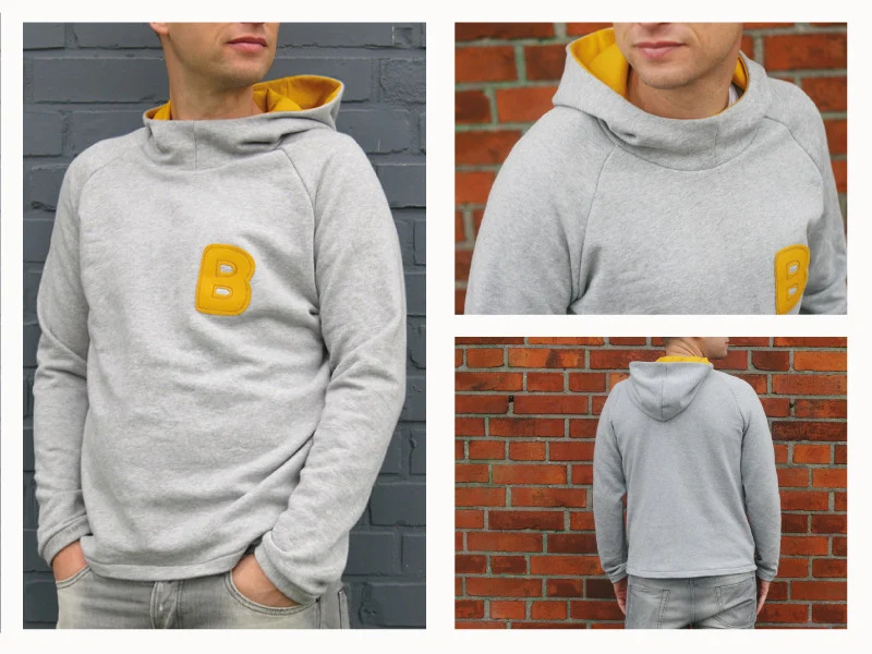 Schnittreif - HerrTONI - Kapuzensweater für Herren