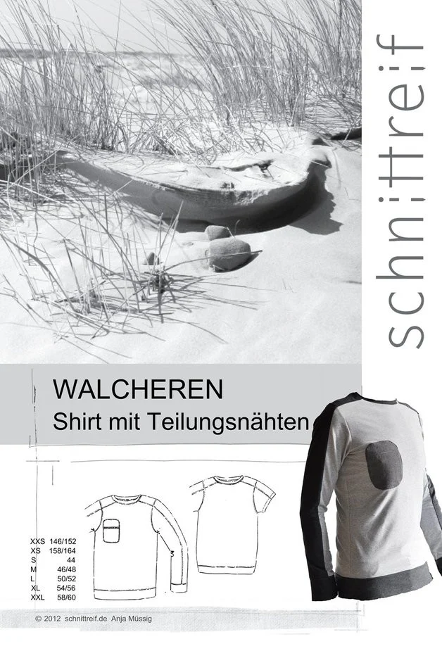 Schnittreif - WALCHEREN Shirt mit Ärmelstreifen für Männer und große Jungs