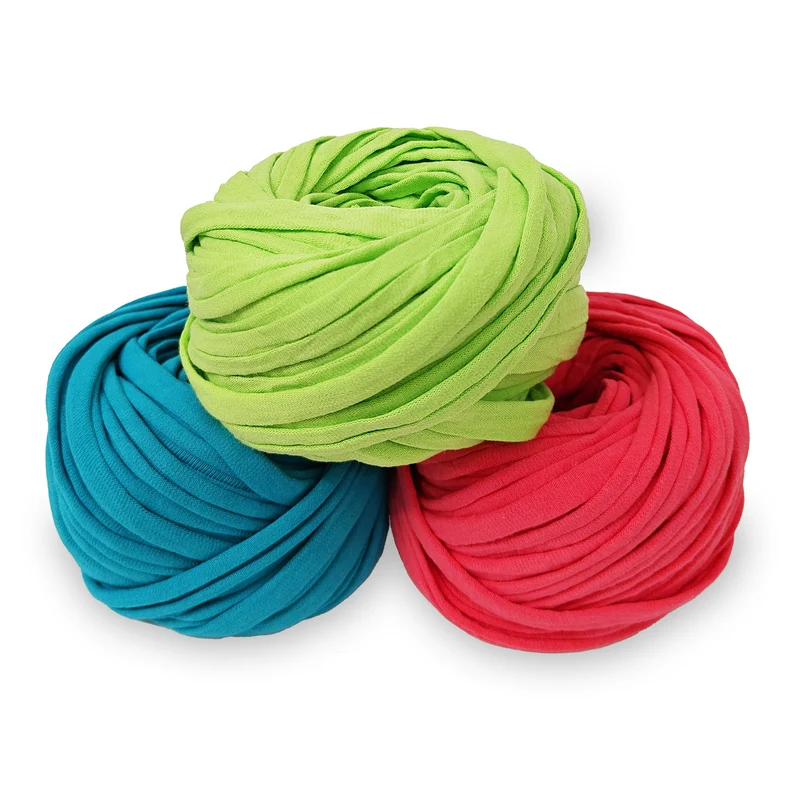 Fettuccia Bobilon Medium Kit 3 Colori – Filato T-Shirt per Borse e Cestini