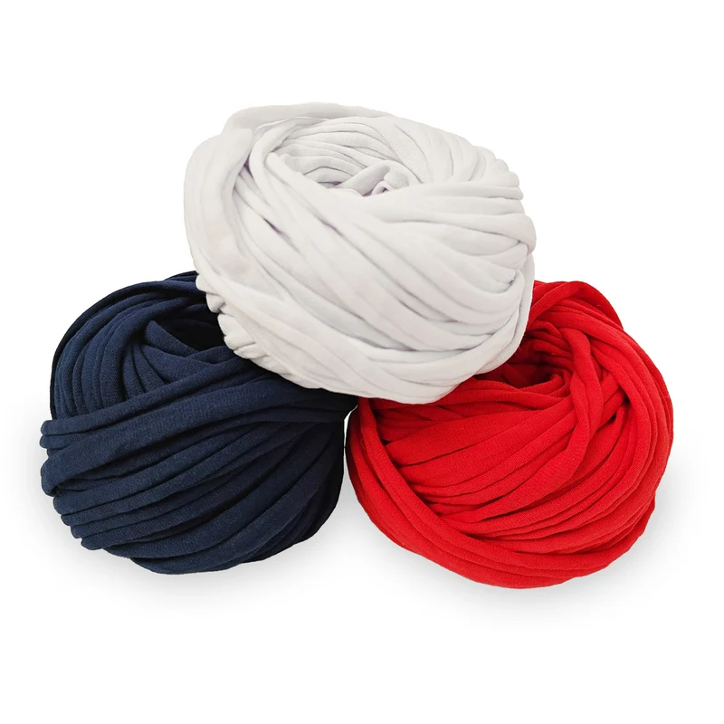 Fettuccia Bobilon Medium Kit 3 Colori – Filato T-Shirt per Borse e Cestini
