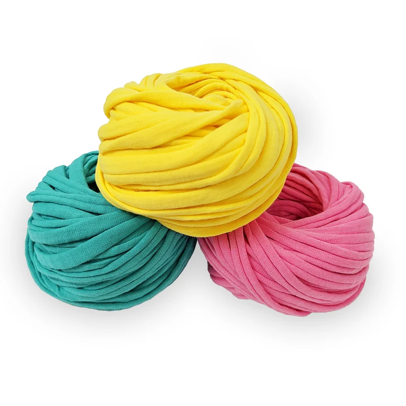 Fettuccia Bobilon Medium Kit 3 Colori – Filato T-Shirt per Borse e Cestini