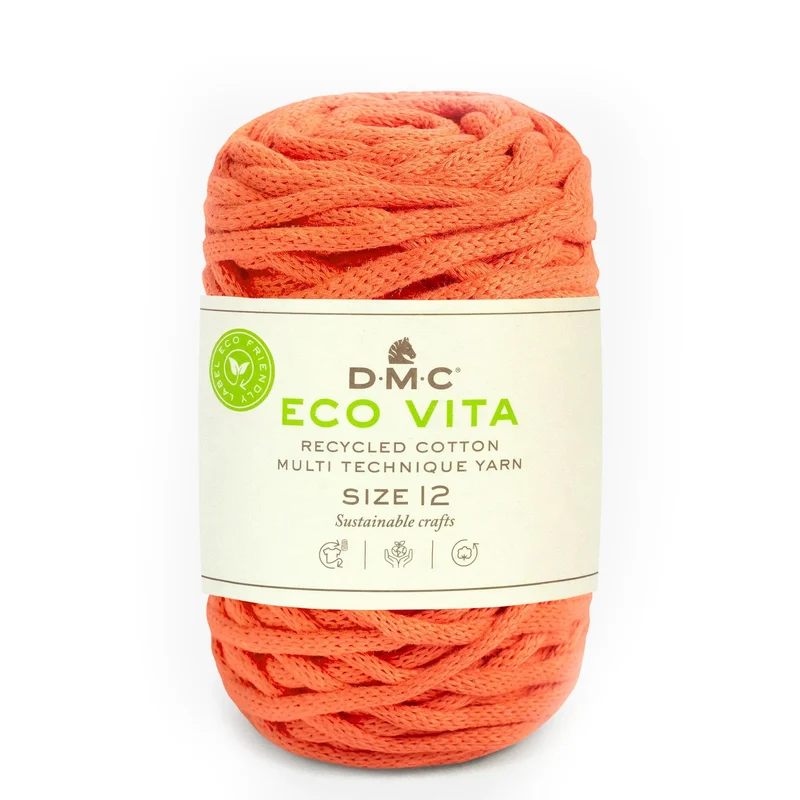 DMC Eco Vita 12 – Cordino Cotone Riciclato 250g per Cestini e Arredo