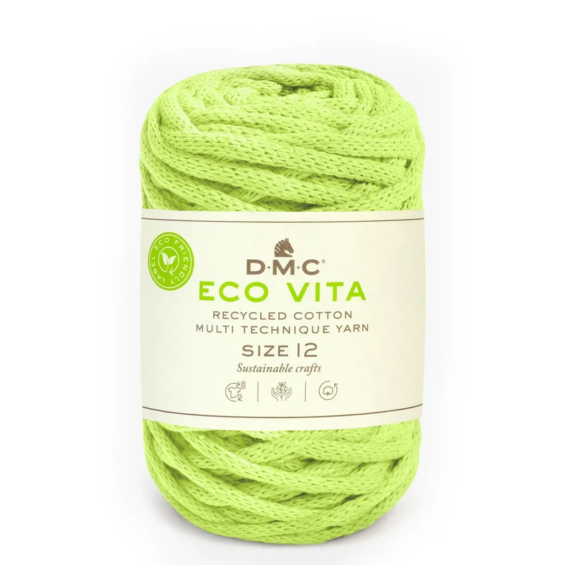 DMC Eco Vita 12 – Cordino Cotone Riciclato 250g per Cestini e Arredo