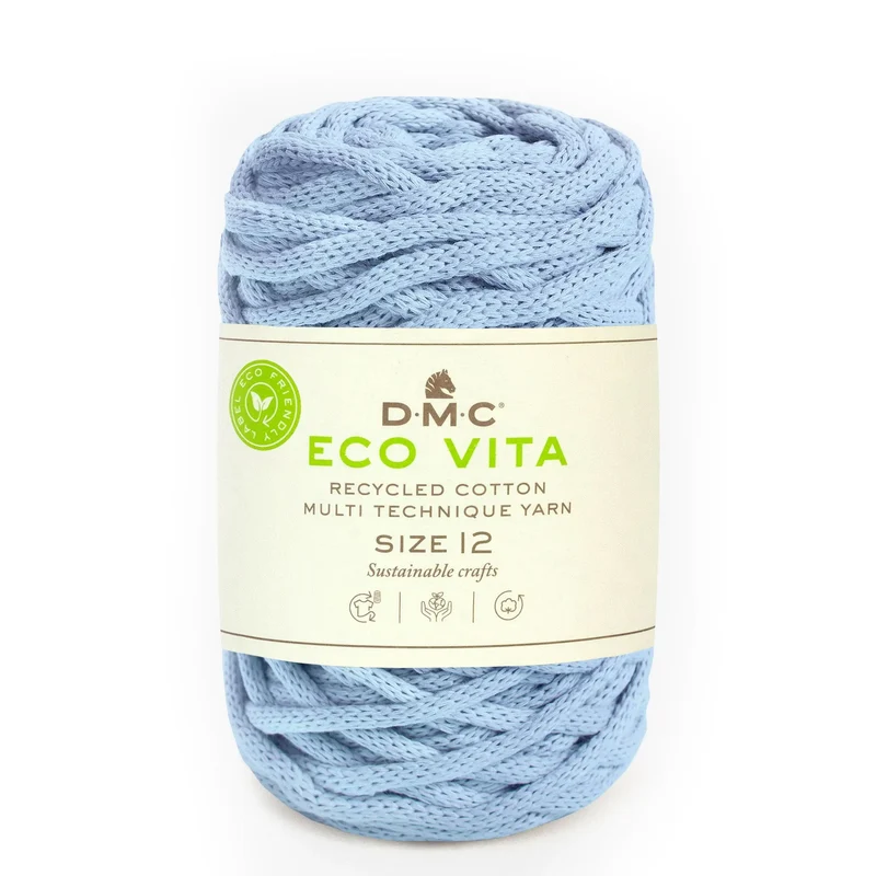 DMC Eco Vita 12 – Cordino Cotone Riciclato 250g per Cestini e Arredo