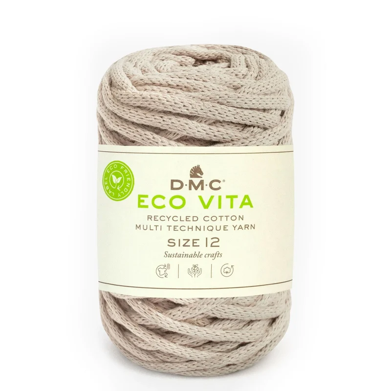 DMC Eco Vita 12 – Cordino Cotone Riciclato 250g per Cestini e Arredo