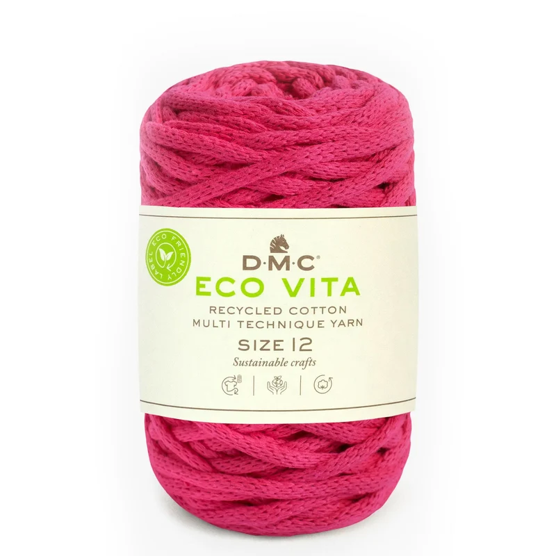 DMC Eco Vita 12 – Cordino Cotone Riciclato 250g per Cestini e Arredo