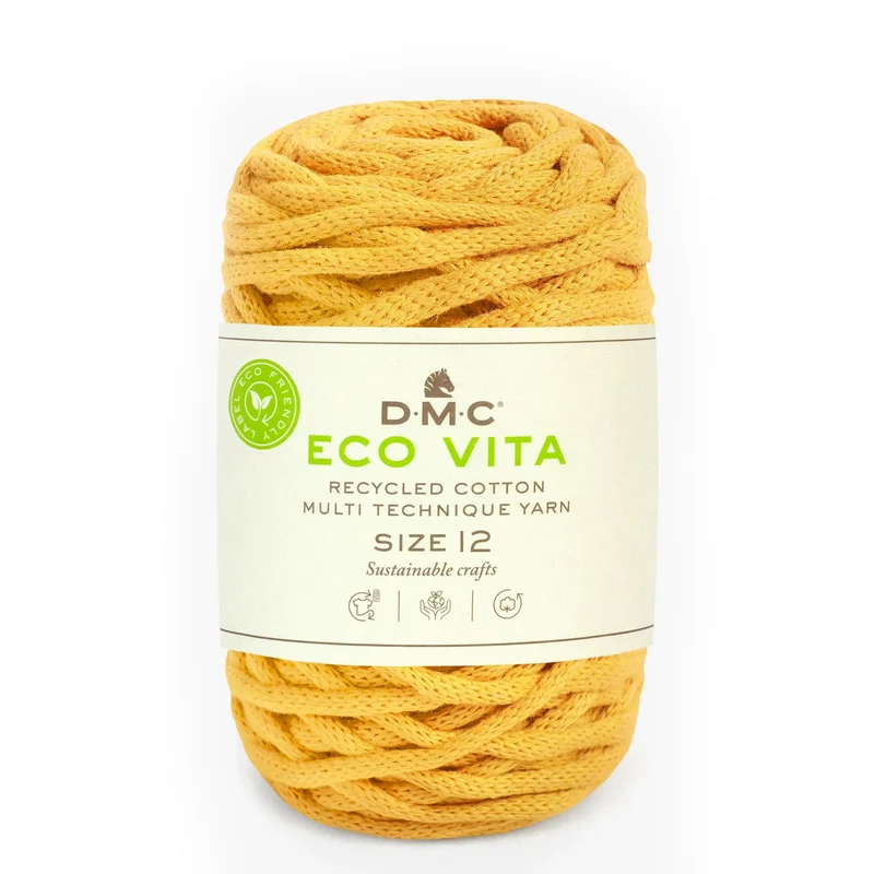 DMC Eco Vita 12 – Cordino Cotone Riciclato 250g per Cestini e Arredo