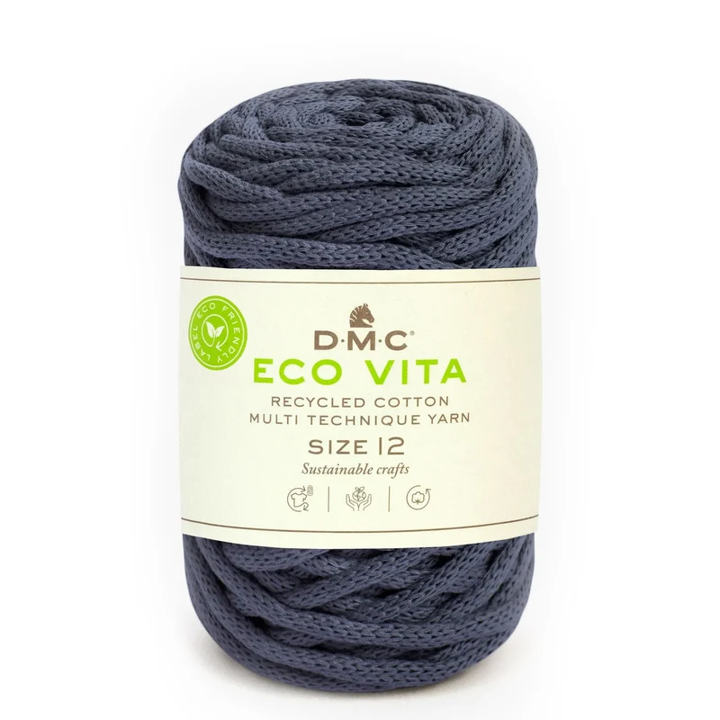 DMC Eco Vita 12 – Cordino Cotone Riciclato 250g per Cestini e Arredo