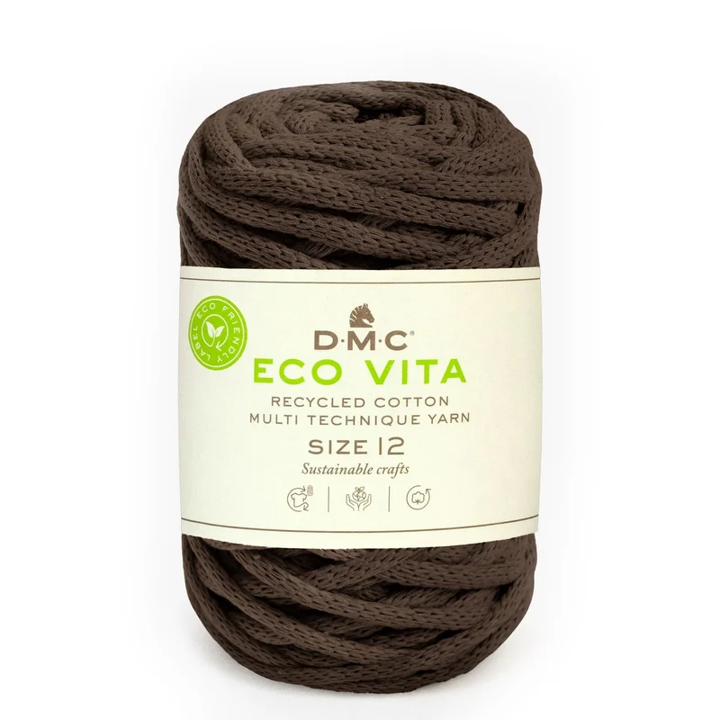 DMC Eco Vita 12 – Cordino Cotone Riciclato 250g per Cestini e Arredo