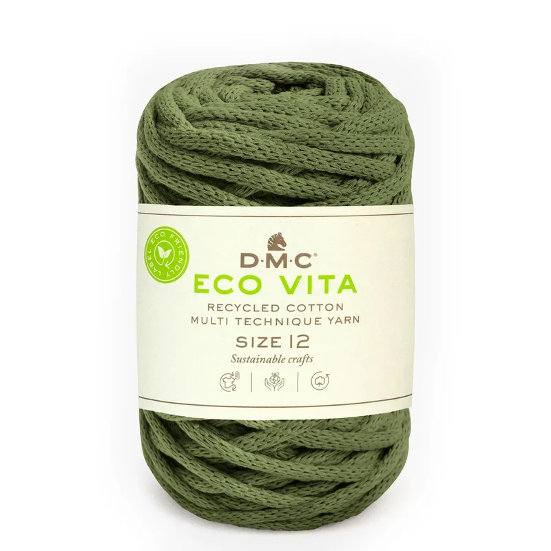 DMC Eco Vita 12 – Cordino Cotone Riciclato 250g per Cestini e Arredo