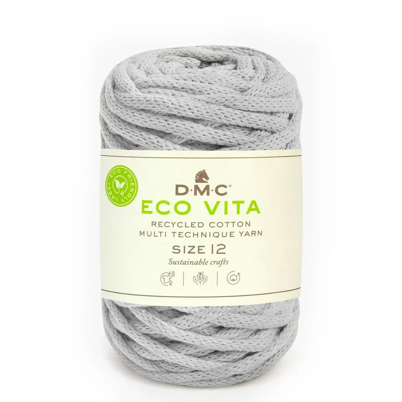 DMC Eco Vita 12 – Cordino Cotone Riciclato 250g per Cestini e Arredo