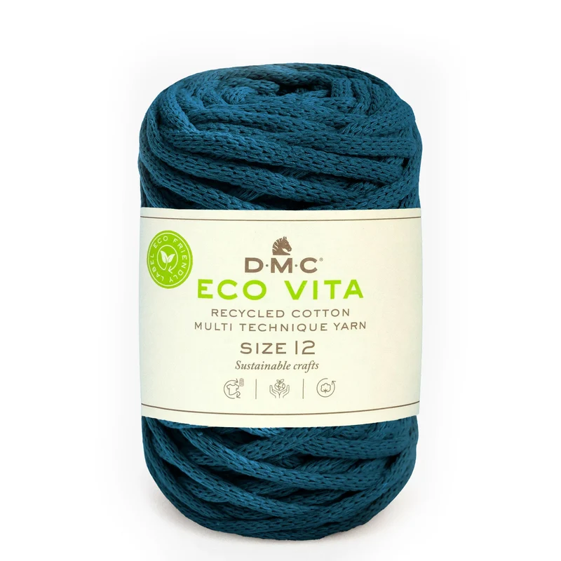 DMC Eco Vita 12 – Cordino Cotone Riciclato 250g per Cestini e Arredo
