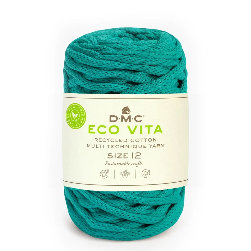 DMC Eco Vita 12 – Cordino Cotone Riciclato 250g per Cestini e Arredo