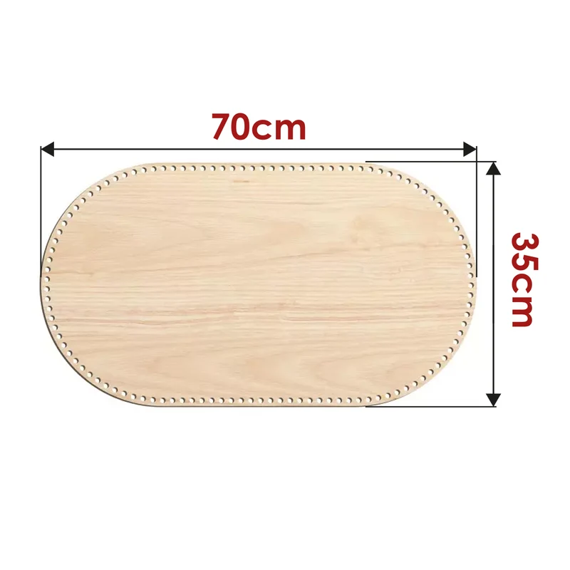 Base in Legno di Pioppo 6 mm per Culla all’Uncinetto