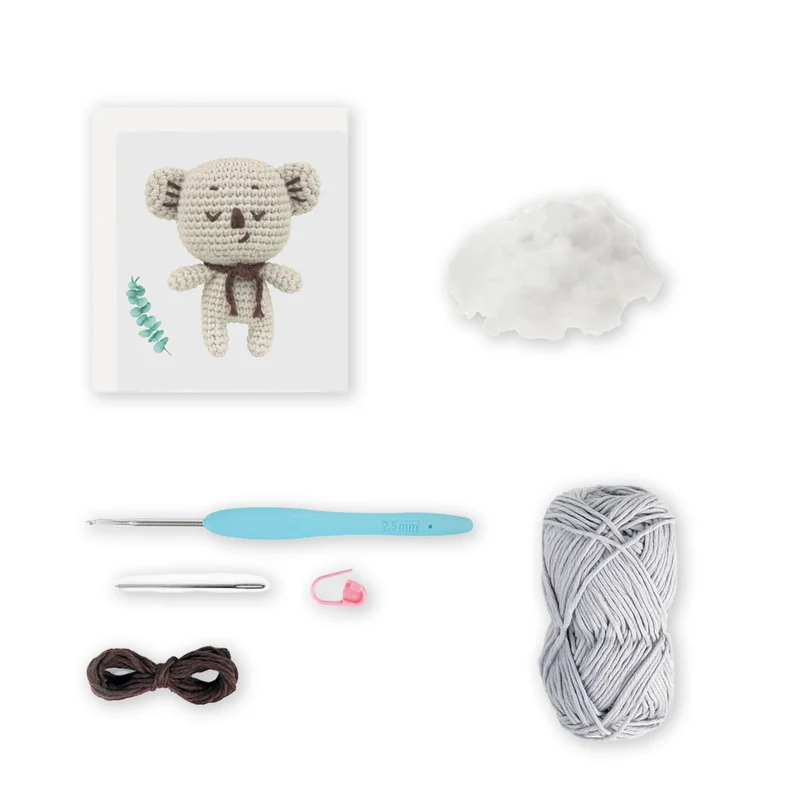 Kit Amigurumi Kai il Koala – Mini Crochet Kit Anchor Facile