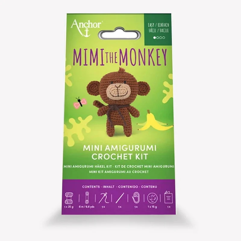 Kit Amigurumi Anchor Mimi la Scimmia – Mini Scimmia Uncinetto Facile