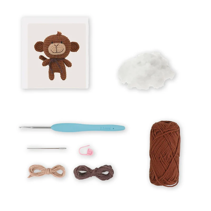 Kit Amigurumi Anchor Mimi la Scimmia – Mini Scimmia Uncinetto Facile