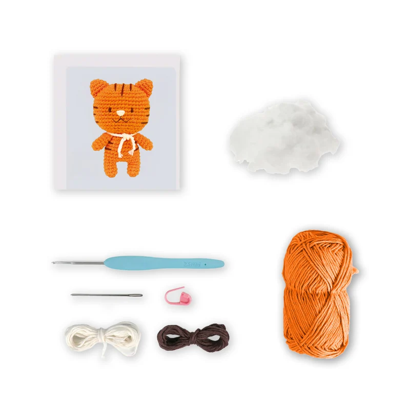 Kit Amigurumi Anchor Tyson la Tigre – Mini Tigre Uncinetto Facile