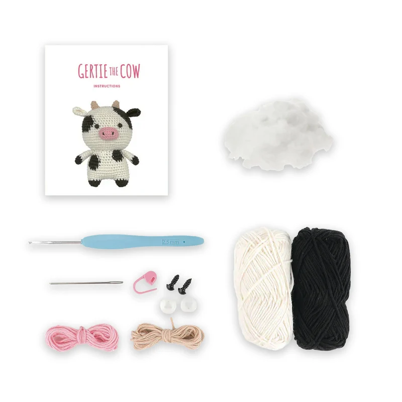Kit Amigurumi Anchor Gertie la Mucca – Mucca all’Uncinetto Intermedio