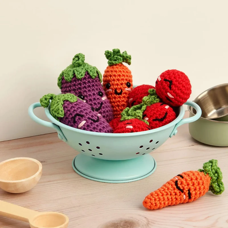 Kit Amigurumi DMC Verdure all’Uncinetto – Designer Nuria Picos
