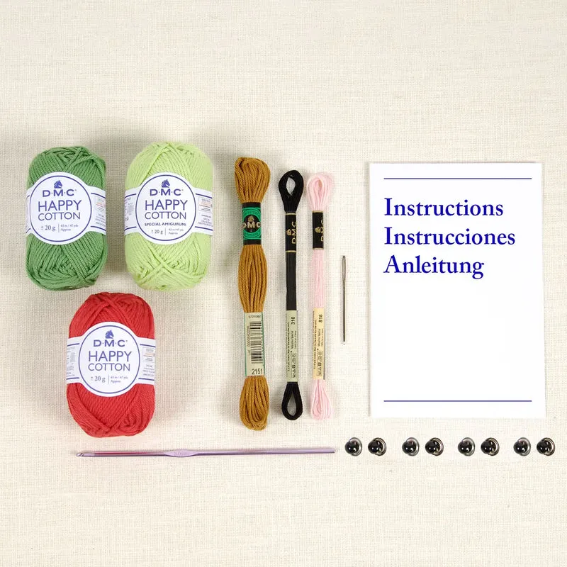 Kit Amigurumi DMC Frutta – Set Uncinetto Happy Cotton