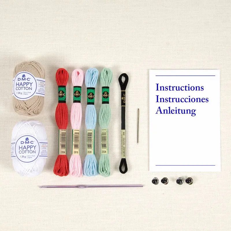 Kit Amigurumi DMC Cupcake – 4 Cupcake all’Uncinetto (Happy Cotton)