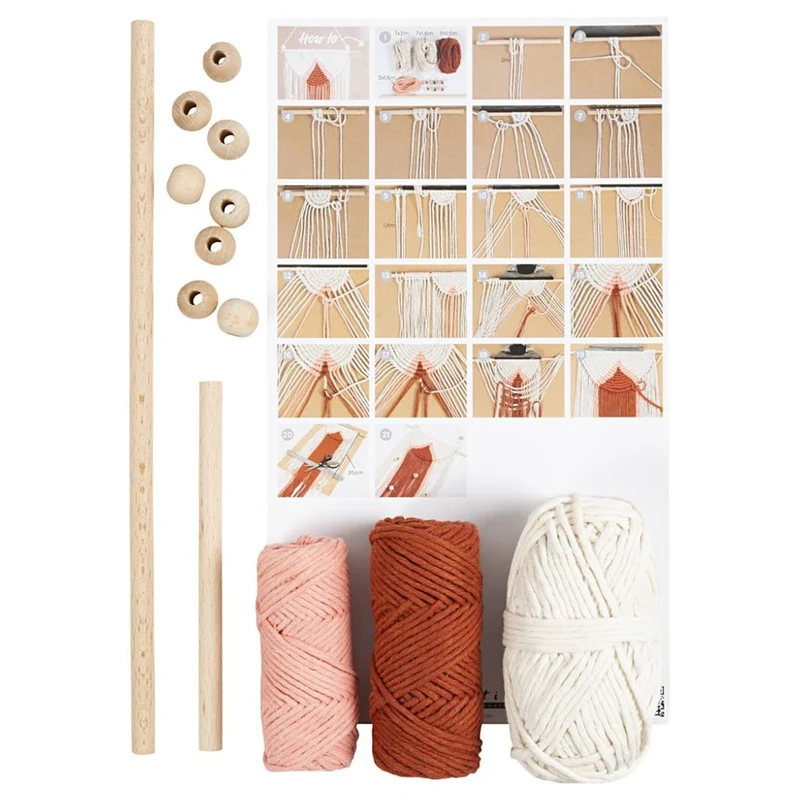 Kit Macramé Intermedio - Decorazione da Parete (Creativ Company)