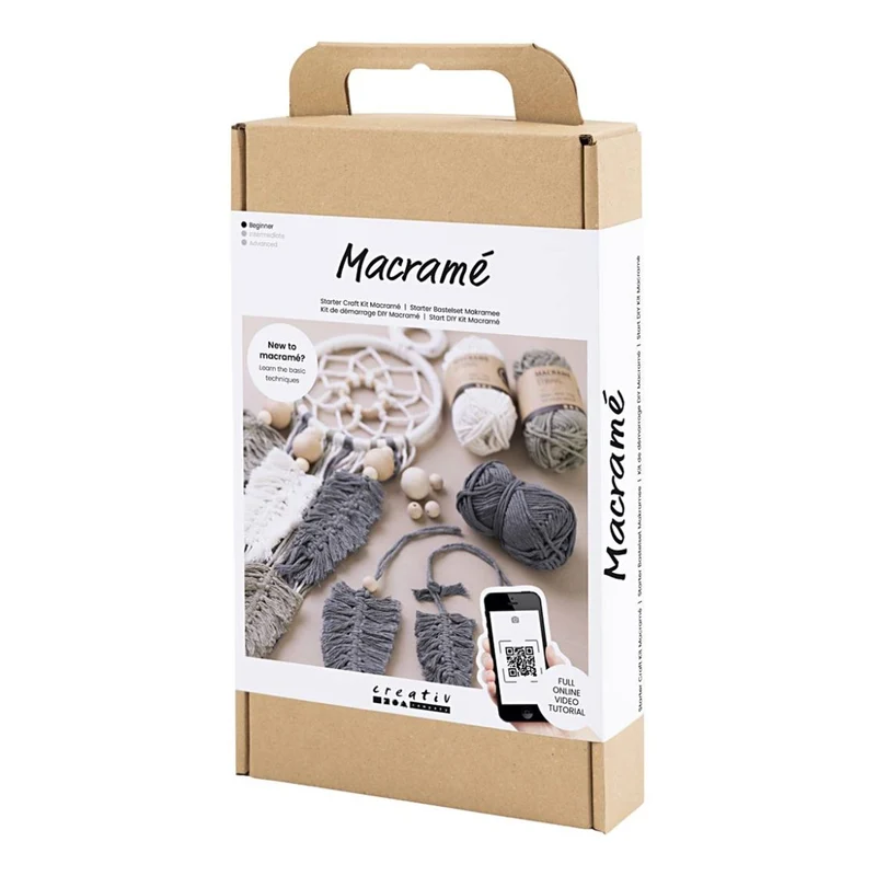 Kit Macramé Intermedio – Acchiappasogni Fai da Te (Creativ Company)