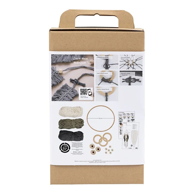 Kit Macramé Intermedio – Acchiappasogni Fai da Te (Creativ Company)