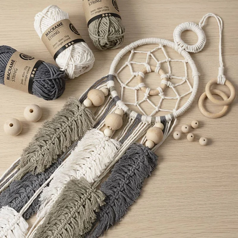 Kit Macramé Intermedio – Acchiappasogni Fai da Te (Creativ Company)