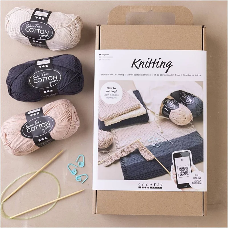 Kit Lavoro a Maglia Principiante – Starter Set Completo (Creativ Company)