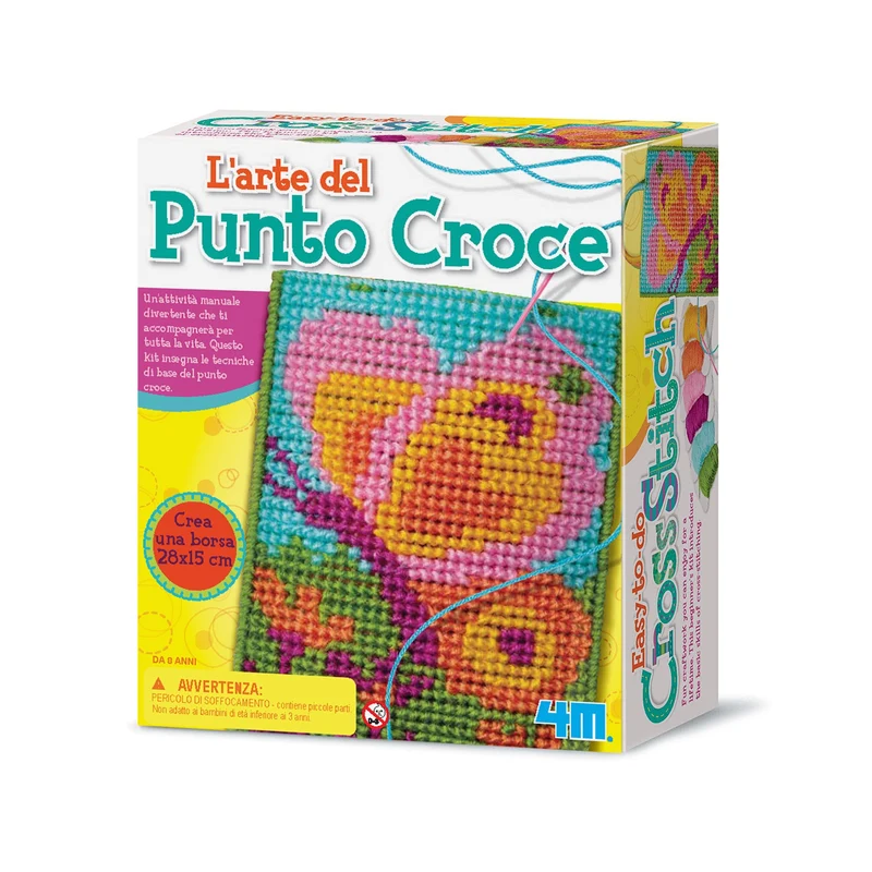 Kit Punto Croce per Principianti – L’arte del Punto Croce (4M)
