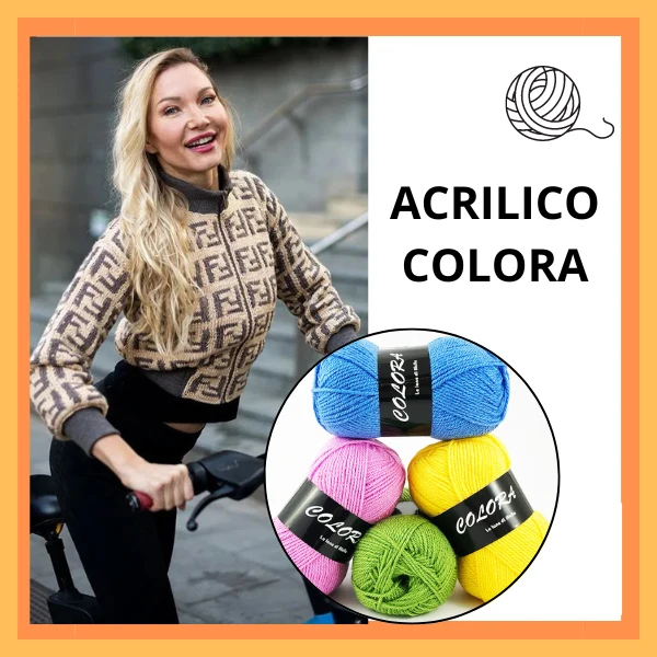 LANA COLORA 100% Acrilico