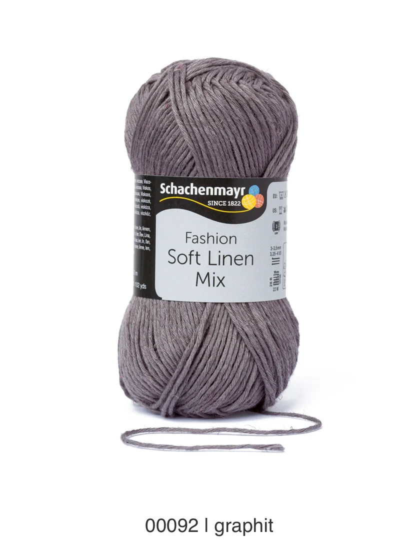 Schachenmayr Soft Linen Mix 50g graphit (00092)
