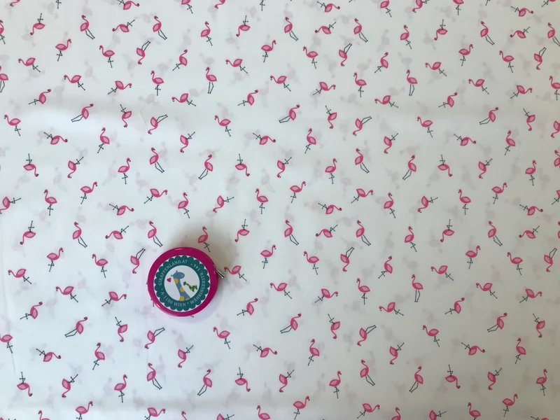 Baumwollstoff Flamingos klein
