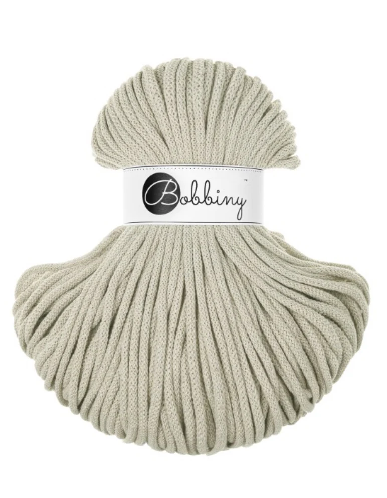Bobbiny Flechtkordel, 5 mm, PALE OLIVE