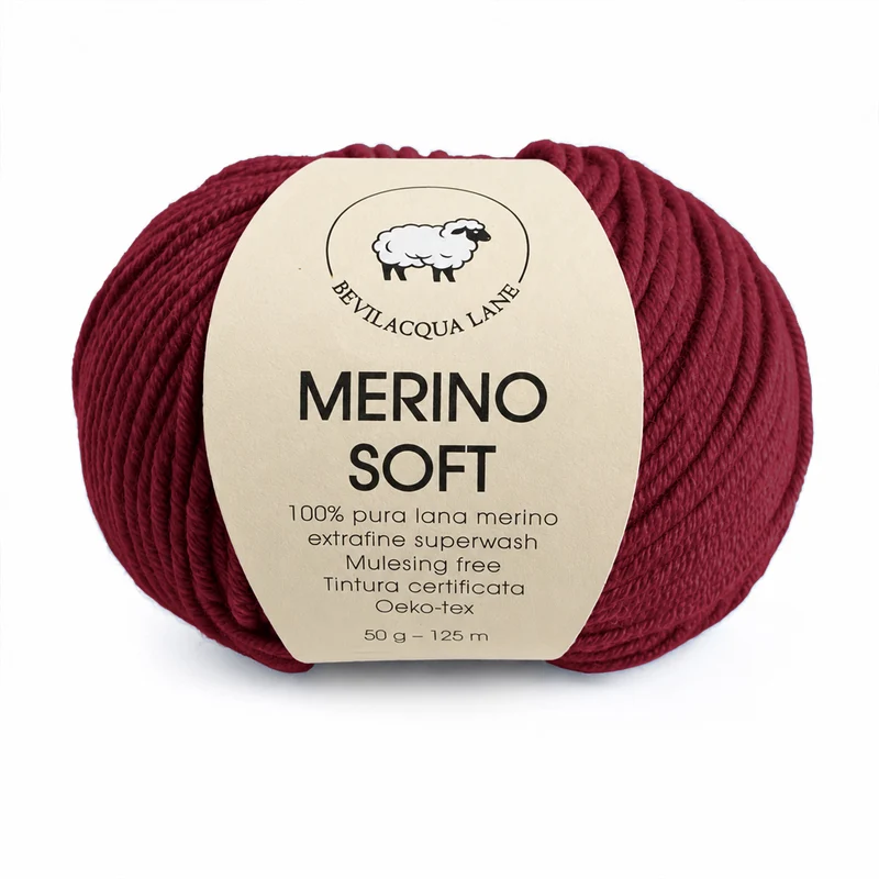 Merino Soft – Filato 100% Lana Merino Extra Fine Irrestringibile