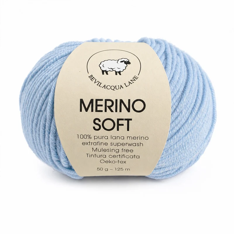 Merino Soft – Filato 100% Lana Merino Extra Fine Irrestringibile