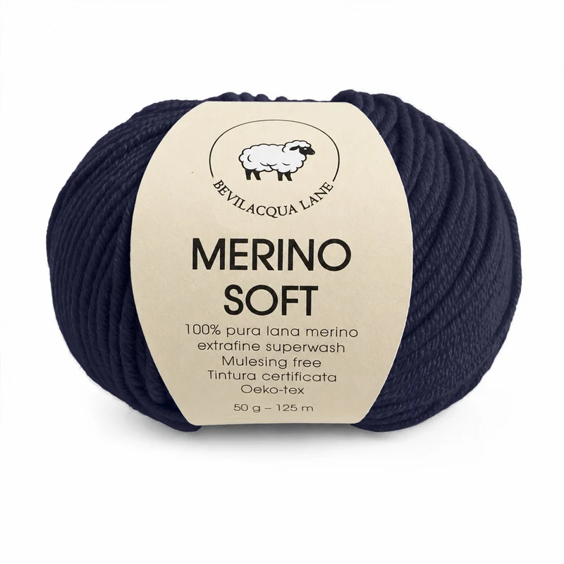 Merino Soft – Filato 100% Lana Merino Extra Fine Irrestringibile