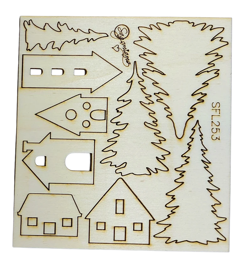 PAESAGGI ALBERI E CASETTE SFL253
