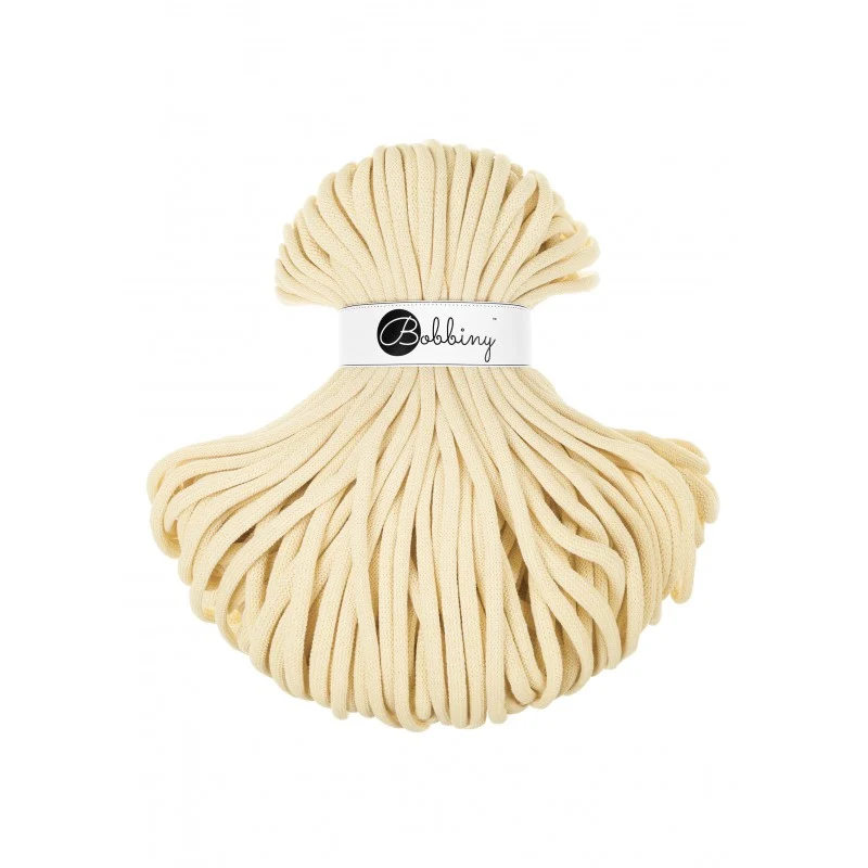 Bobbiny Flechtkordel, 9 mm, Butter Yellow