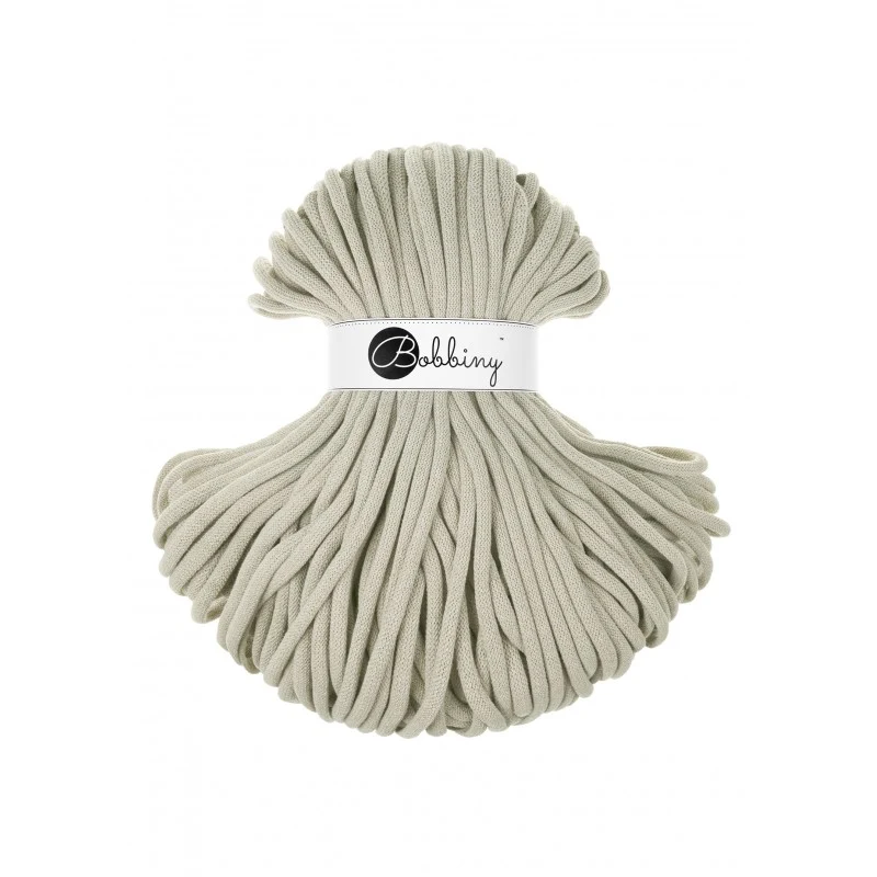 Bobbiny Flechtkordel, 9 mm, Pale Olive