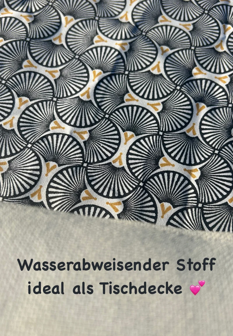 Wasserabweisender Stoff blaues Muster