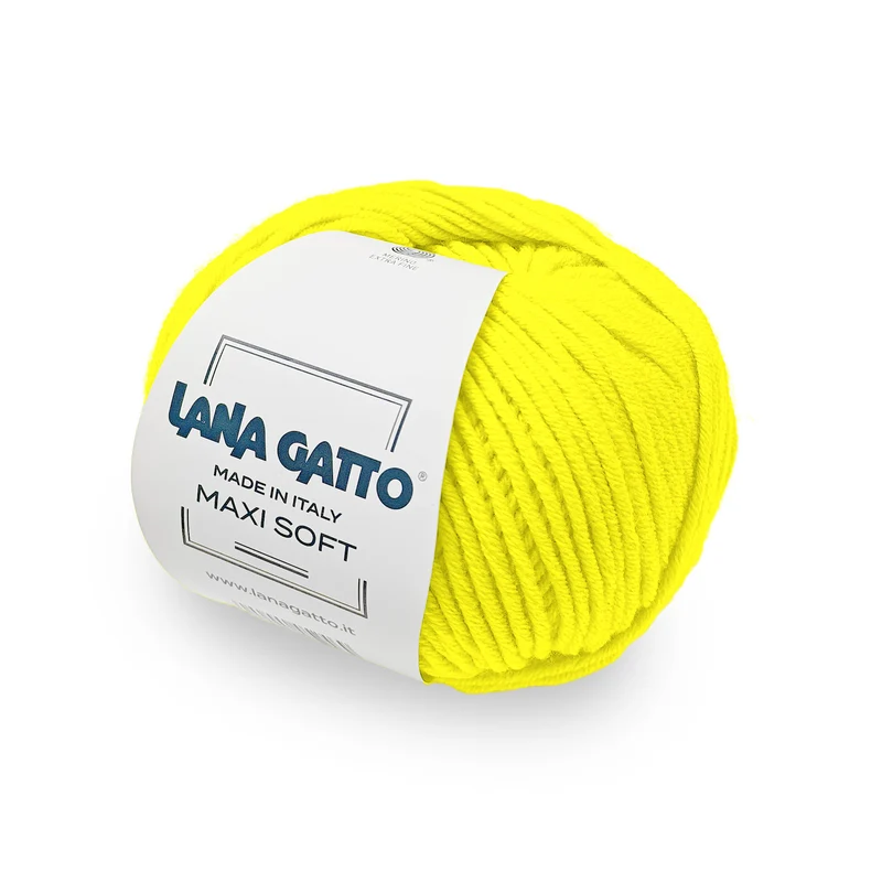Maxi Soft - Lana Gatto 100% Lana Merino Extrafine Irrestringibile
