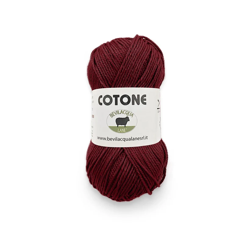 Cotone filato 100% Cotone Gasato e Mercerizzato
