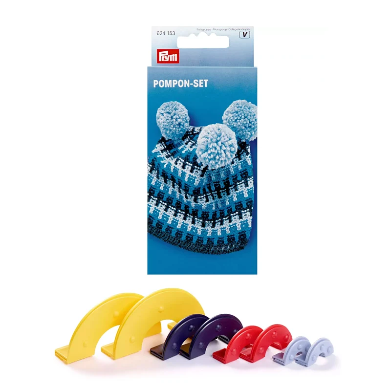 Set per Pompon Prym – 4 Misure Assortite per Lana e Cotone